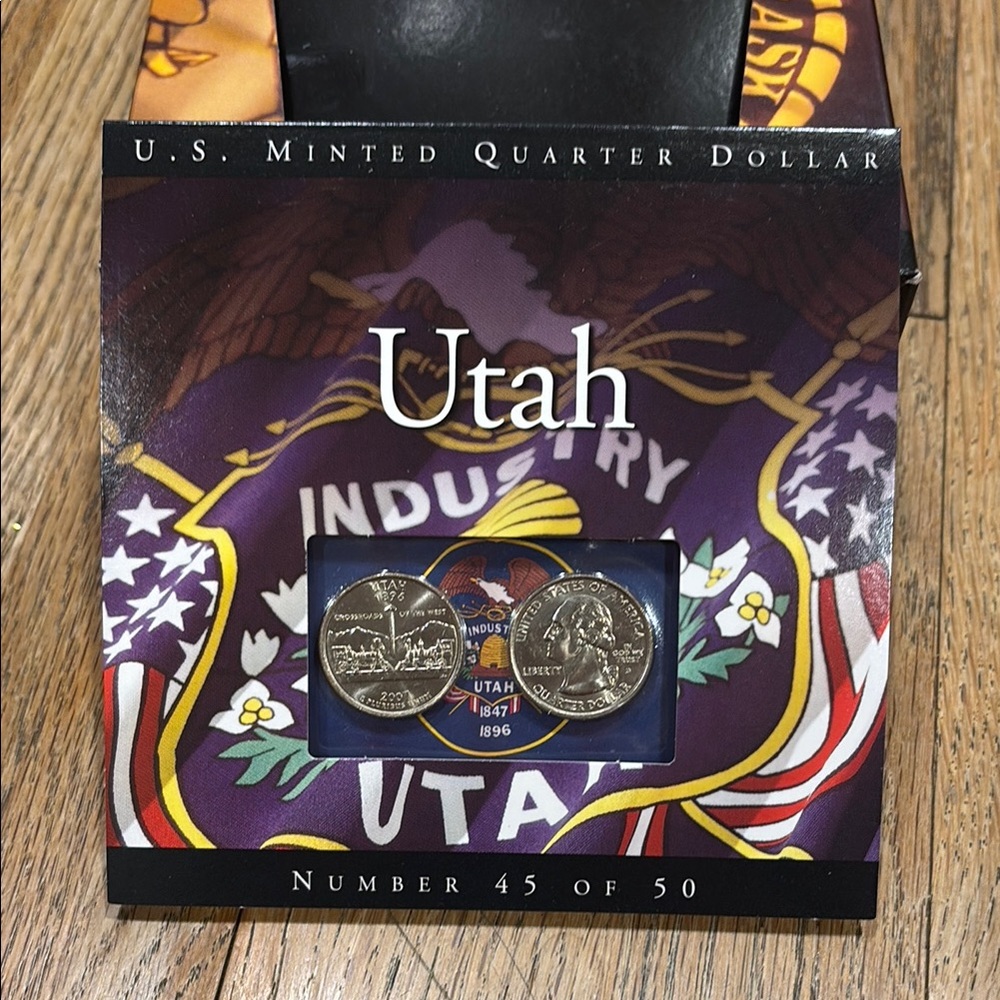 2007 Utah Commemorative Quarter Set - Purple PD